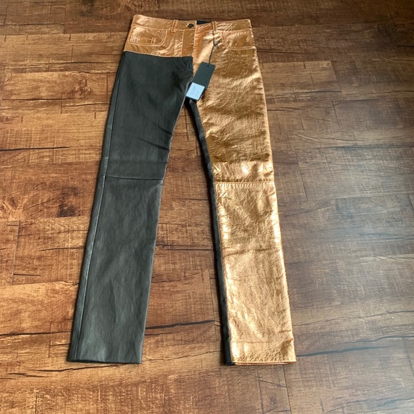 Haider Ackermann Roger Rose leather trouser - Picture 16 of 16